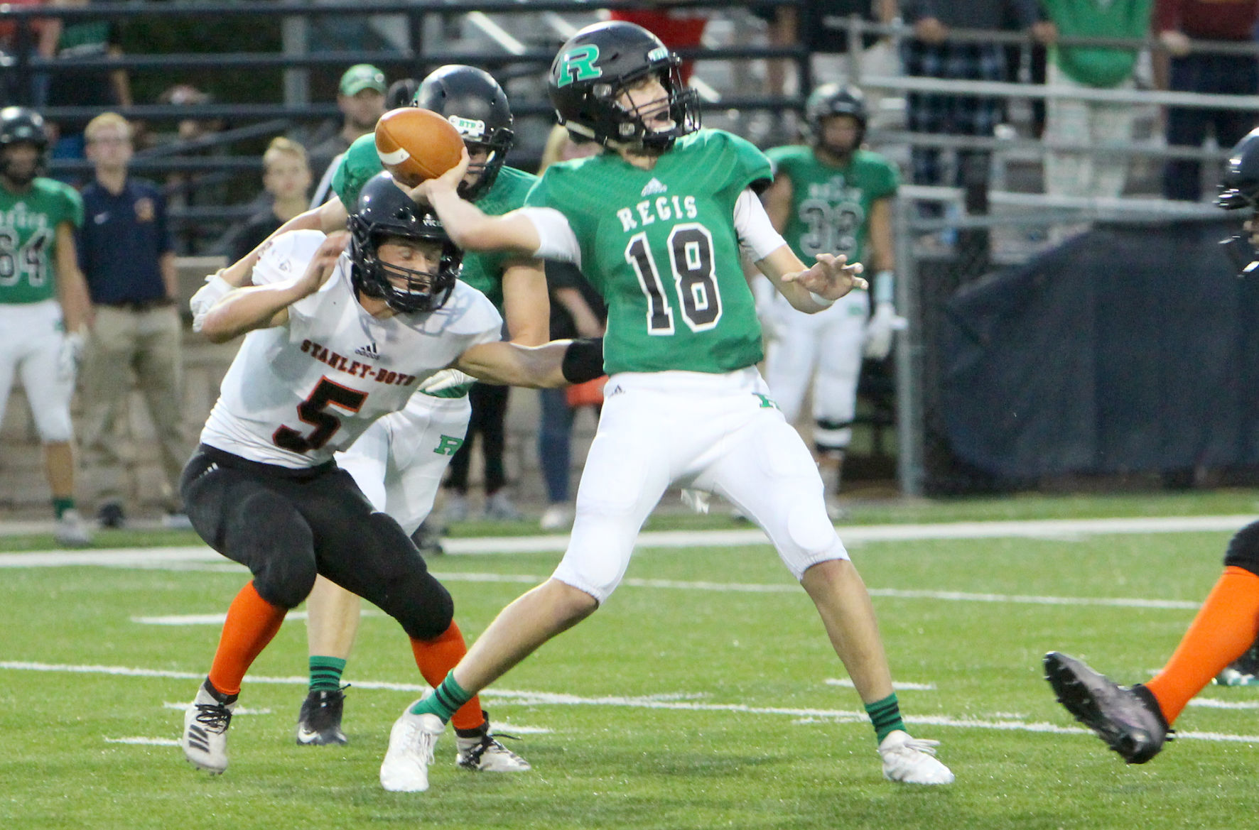Stanley-Boyd football at Eau Claire Regis 9-5-19